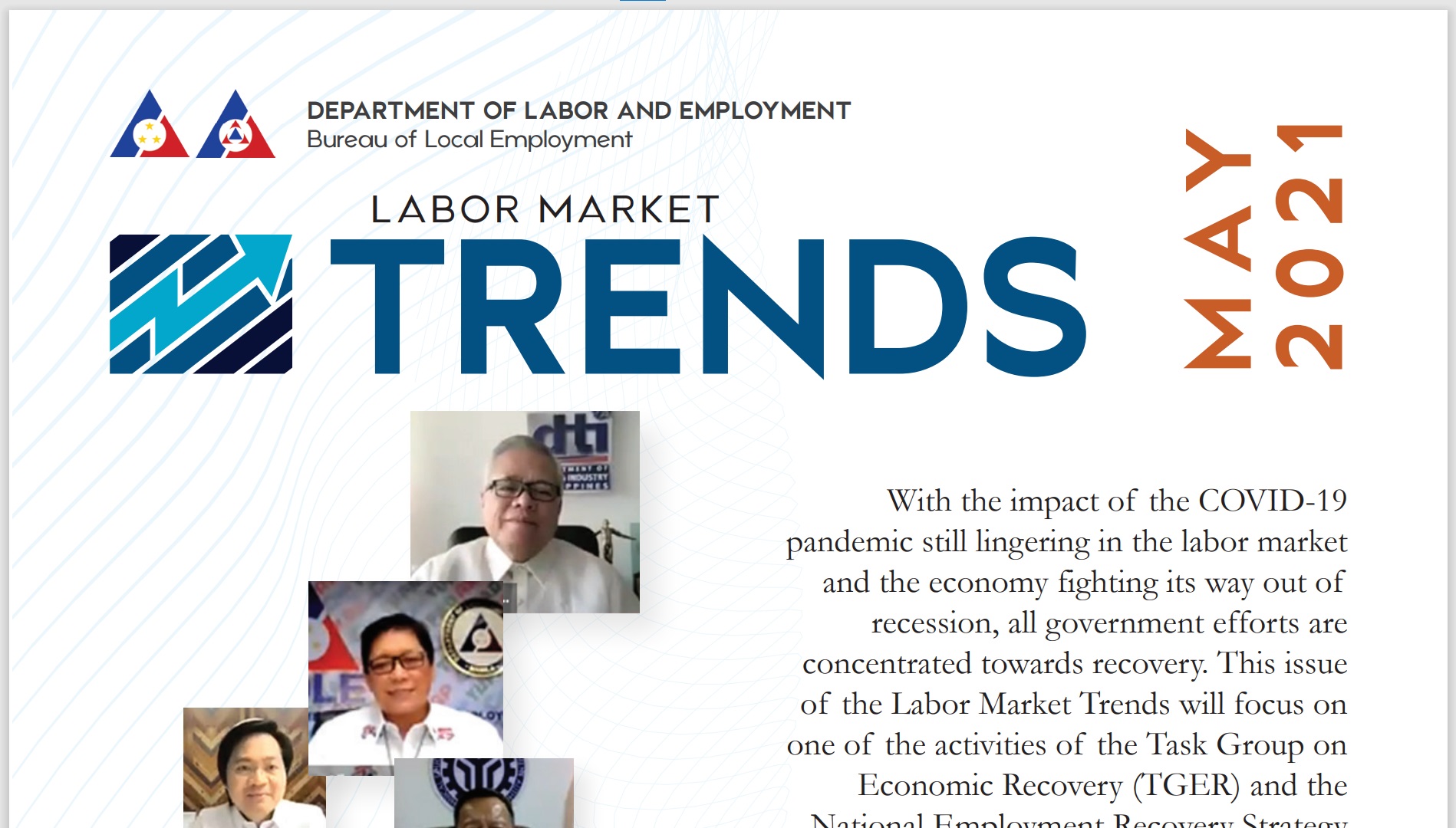 Output of the DOLE Labor Market Trends